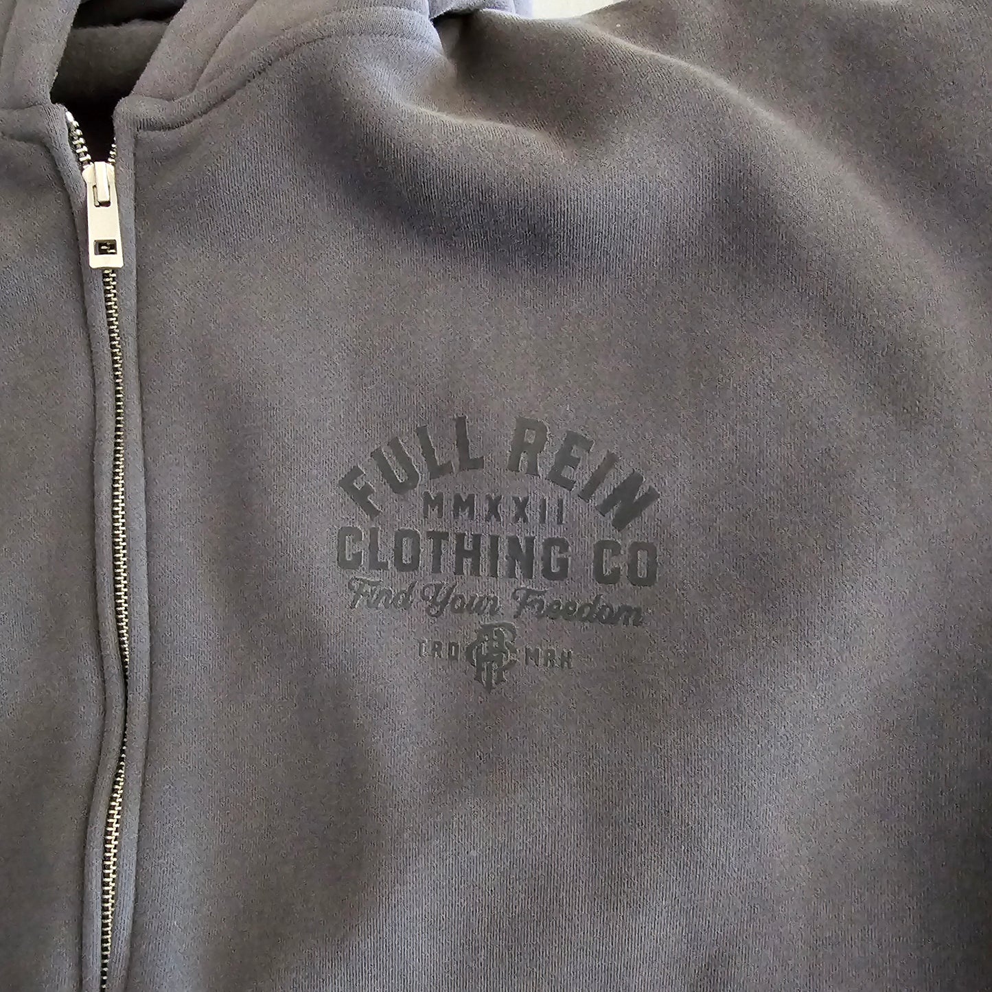 The Charcoal - Men's Zip Up Hoodie