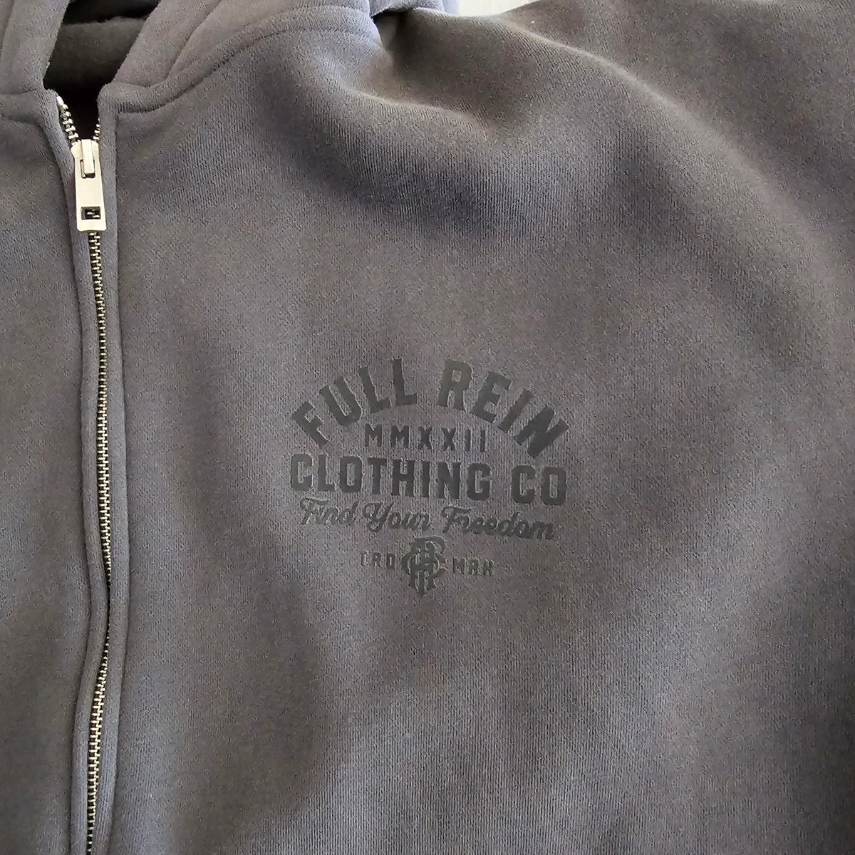 The Charcoal - Men's Zip Up Hoodie