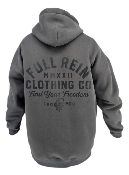 The Charcoal - Men's Zip Up Hoodie