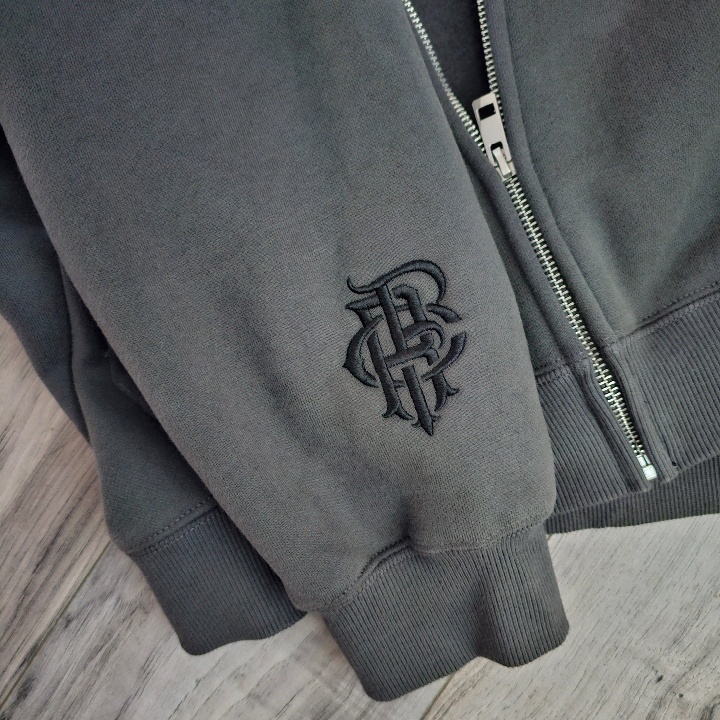 The Charcoal - Men's Zip Up Hoodie